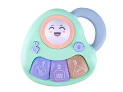 Ats piano Eléctrico Portátil para Bebés Piano Musical Infantil Niños Juguete Cartel Animado Azul