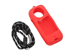 Panoramic Camera Protective Cover Silicone Anti Fall With Hand Strap Camera Body Lens Protector For Insta360 X3 Red LAXISCREED