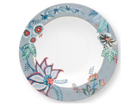 Prato PIP STUDIO Flower Festival Azul 21.5Cm