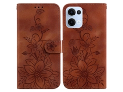 Capa De Celular De Couro Com Relevo Lily