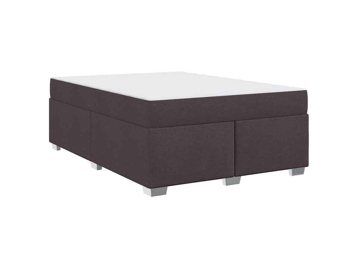 Conjunto 1 Estrutura Da Cama Vidaxl Castanho Tecido (140 X 200 Cm)