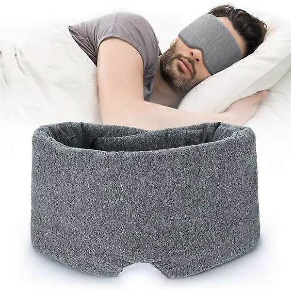 Máscara de Dormir Artesanal em Puro Algodão, Confortável, Respirável e Ajustável AQUAFORGE