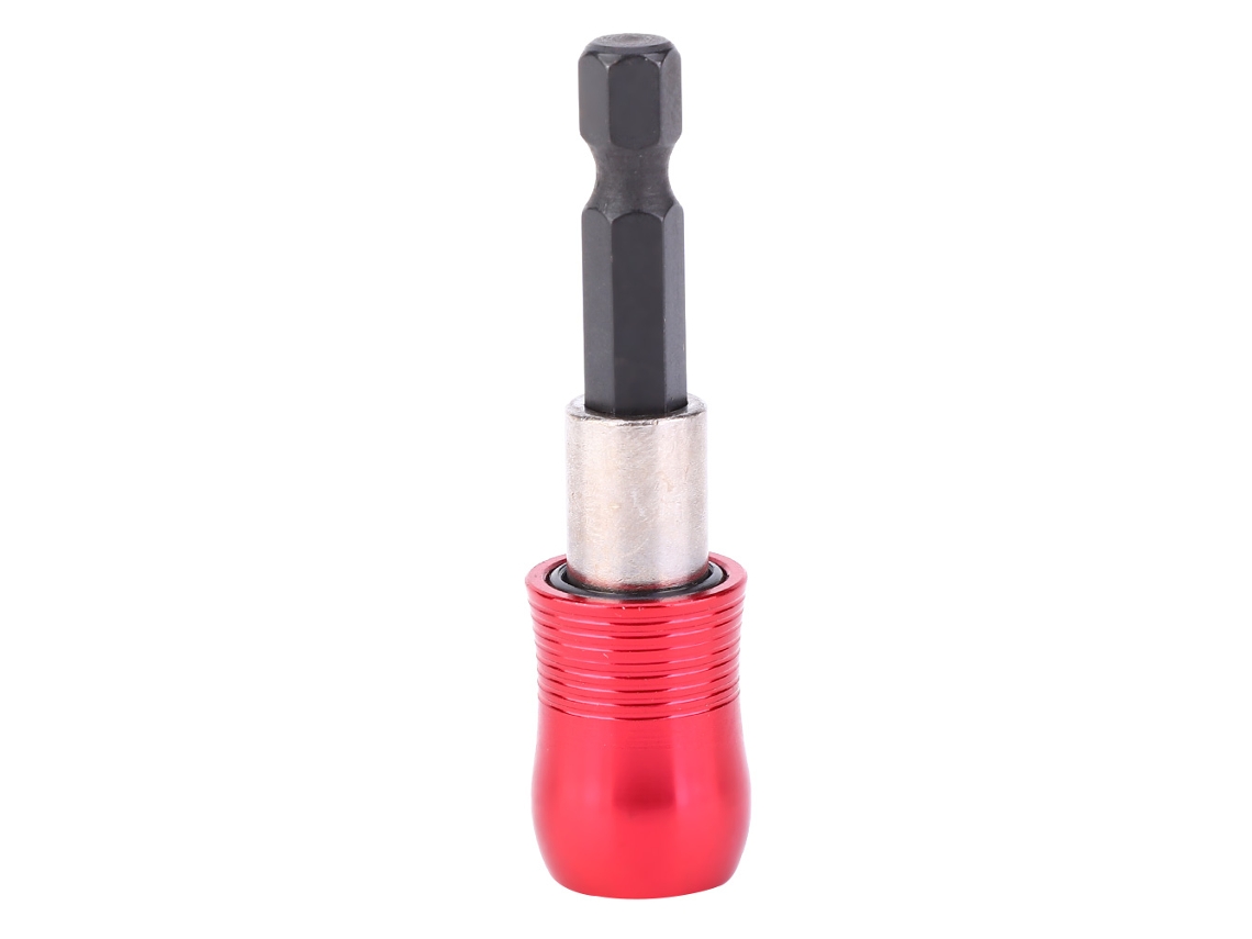 Adaptador de Barra de Extensão de Broca Porta Bit Pregoeiro Magnético 60mm 1/4