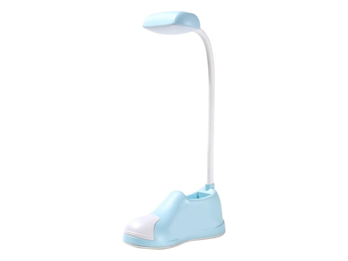2026 lâmpada de Escritório Led com Porta Lápis Cute Zapato Flexível para Crianças Quarto Leitura Verde
