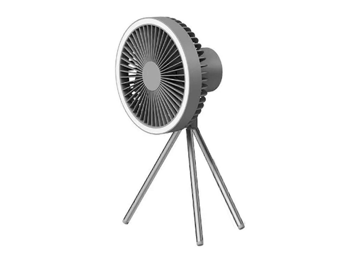 Ventilador Com Lanterna Led Usb Para Camping
