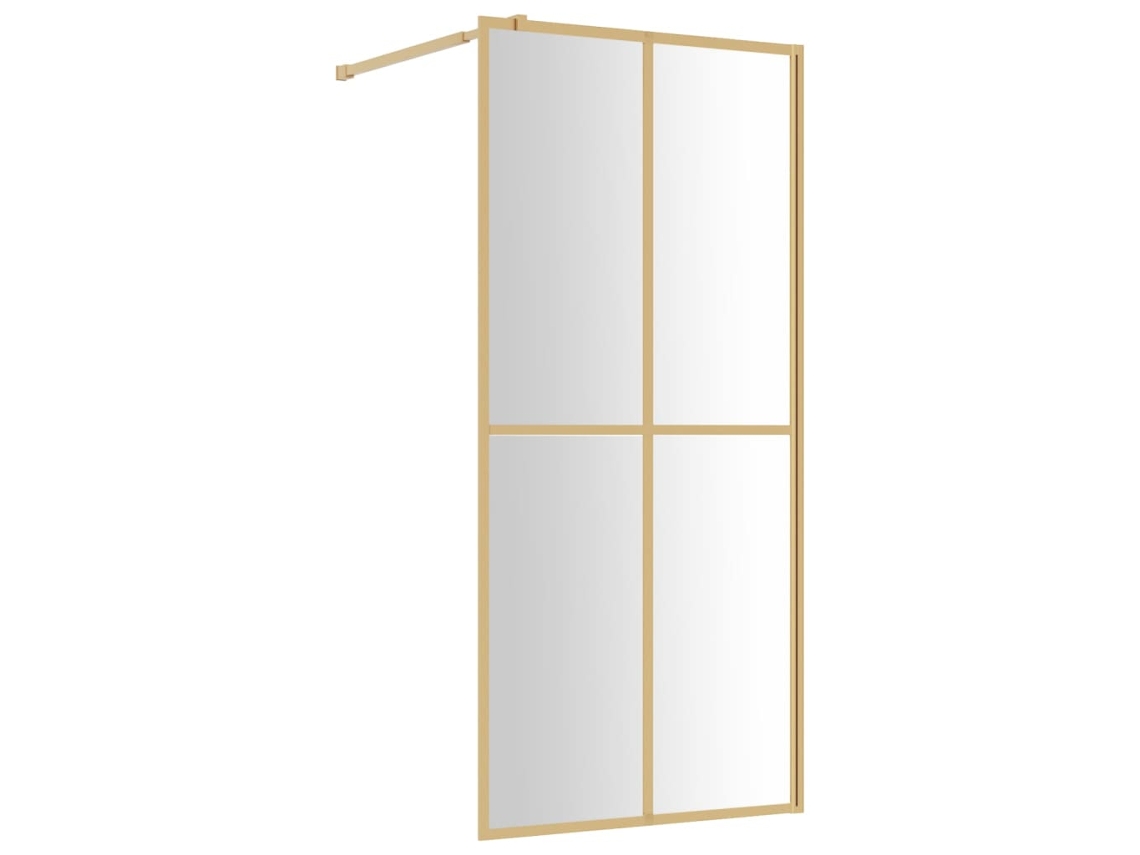 Divisória De Chuveiro Vidaxl Ouro Vidro (100x195 Cm)