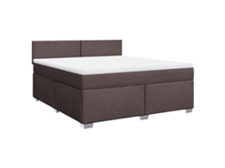 Box Spring Bed, Box Spring Beds Vidaxl Marrom Tecido (180 X 200 Cm)