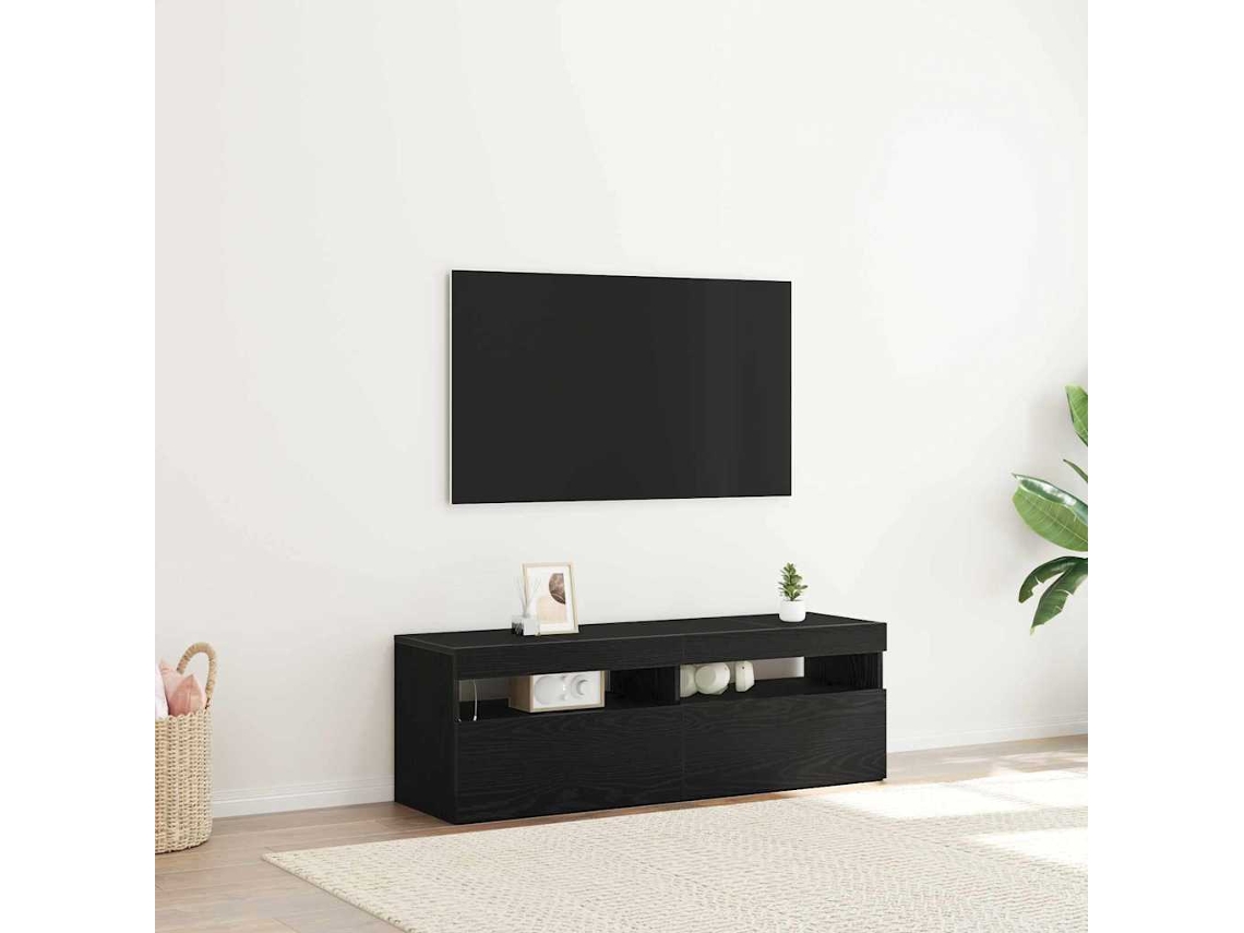 Vidaxl Gabinete Para Tv 120 X 35 X 40 Cm Carvalho Preto