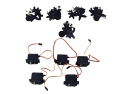 5 Servos 55g Braços Robôs Barcos Carros 180° Plástico