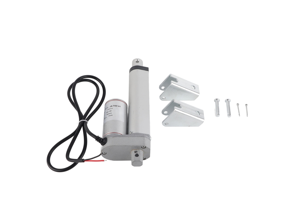 Actuador Linear Elétrico 100mm 750n 24v Para Equipamentos Mecânicos