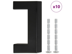 Cabinet Handle, Cabinet Handles Vidaxl Preto Aço Inoxidável (64 Mm)