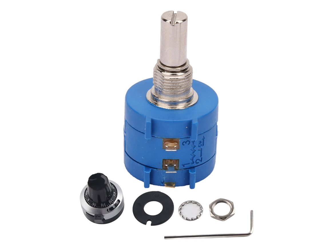 Potenciómetro Bobinado de Precisión 2w 3590s 2 103l 10k Ohm com Dial de Contagem