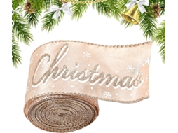 Fita Para Árvore De Natal - Faixa Decorativa De 198 Centímetros - Embalagem