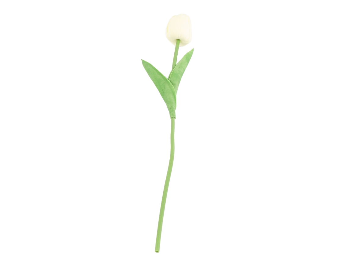 Buquê Mini Tulipas Pu LAXISCREED Branco Leite Decor