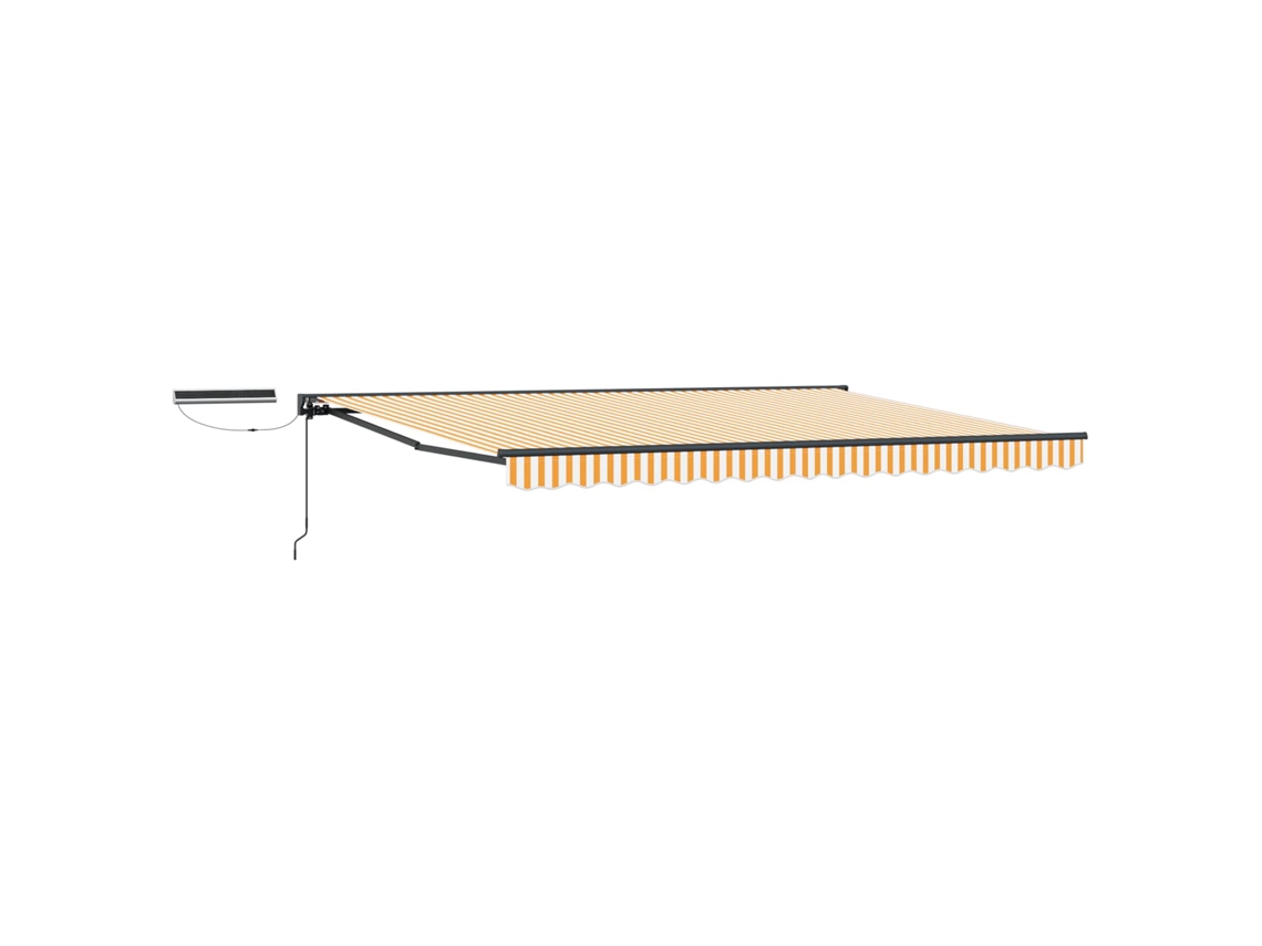Conjunto 1 Toldo Retrátil Elétrico Vidaxl Antracite Alumínio (4 X 2 M)