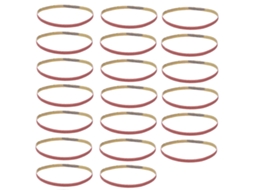 20 Peças De Cinta De Lixa Abrasiva Para Lixadeira Ferramenta De Reposição 330x10mm 100
