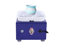 Roda De Oleiro, Design Elétrico Mini, Velocidade Ajustável, Azul