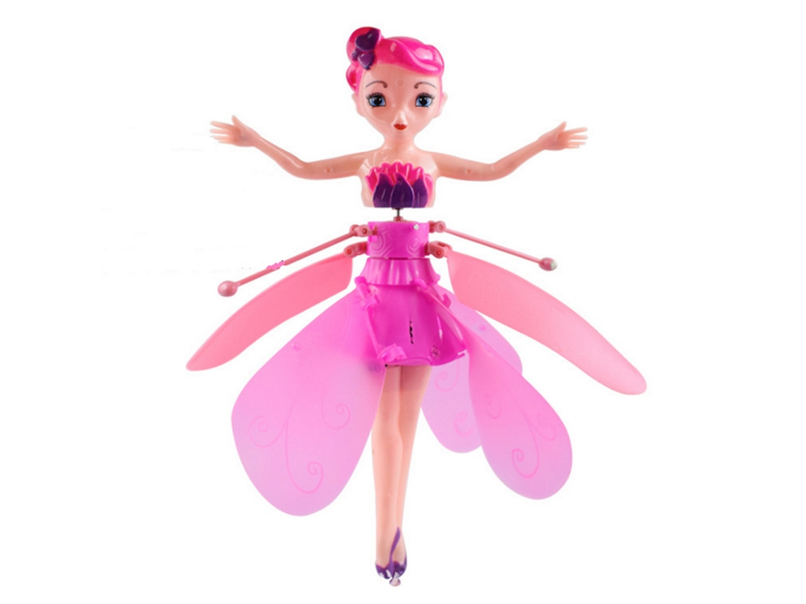 Boneca Fada Voadora Controle Por Indução Brinquedo Infantil Princesa Ballet Rc