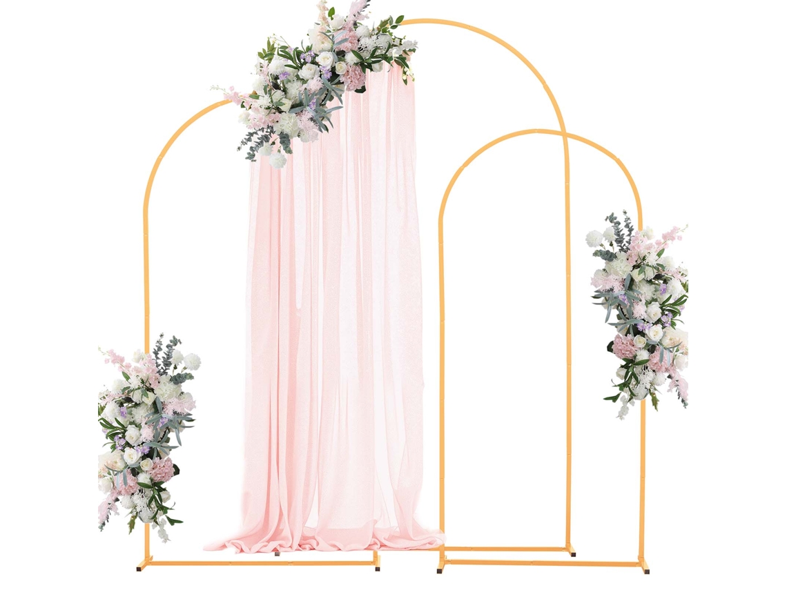 Suporte De Arco Metálico Para Fundo De Casamento De 2,2/2/1,8 M 3 Unidades Vevor