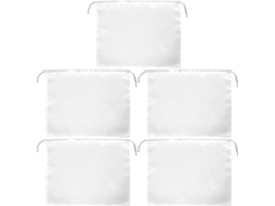 Conjunto De 5 Bolsas De Seda Com Cordão Para Armazenamento, 42x33 Cm, Leves E Ideais Para Bolsas.