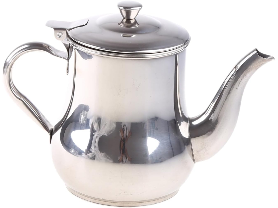 Bule De Aço Inoxidável Com Filtro Para Líquidos De Cozimento, Suporte Para Café, Chaleira De Cozinha