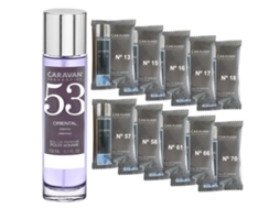 Perfume Masculino Caravan Nº53 De 150 Ml Conjunto De 10 Frascos De Fragrâncias
