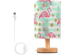 Abajur De Cabeceira Em Formato Flamingo Com Porta Usb, Sem Necessidade De Lâmpada, Luz Led Quente Para Quarto, Sala De