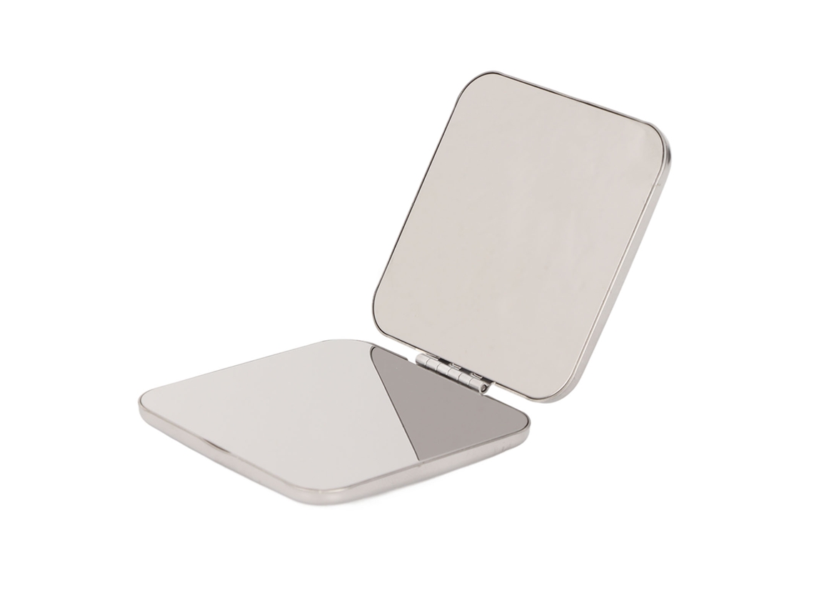 Espejo De Bolsillo Plegable De Acero Inoxidable Portátil Para Viajes