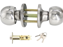 Maçaneta De Porta Esférica Com Chave, Acessório De Travamento Moderno Em Metal, Fechadura Para Porta, Maçaneta Para