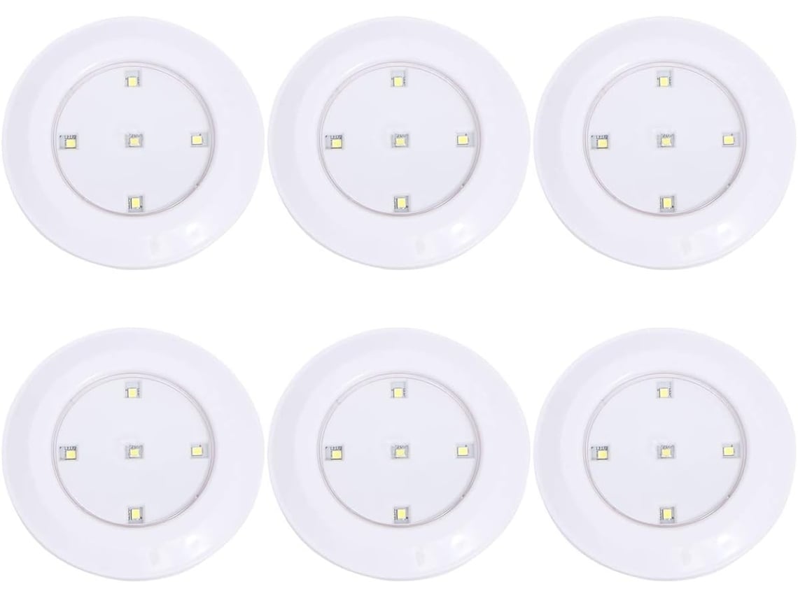 Conjunto de 6 Luzes Noturnas Led para Instalação no Quarto SFUSHOS