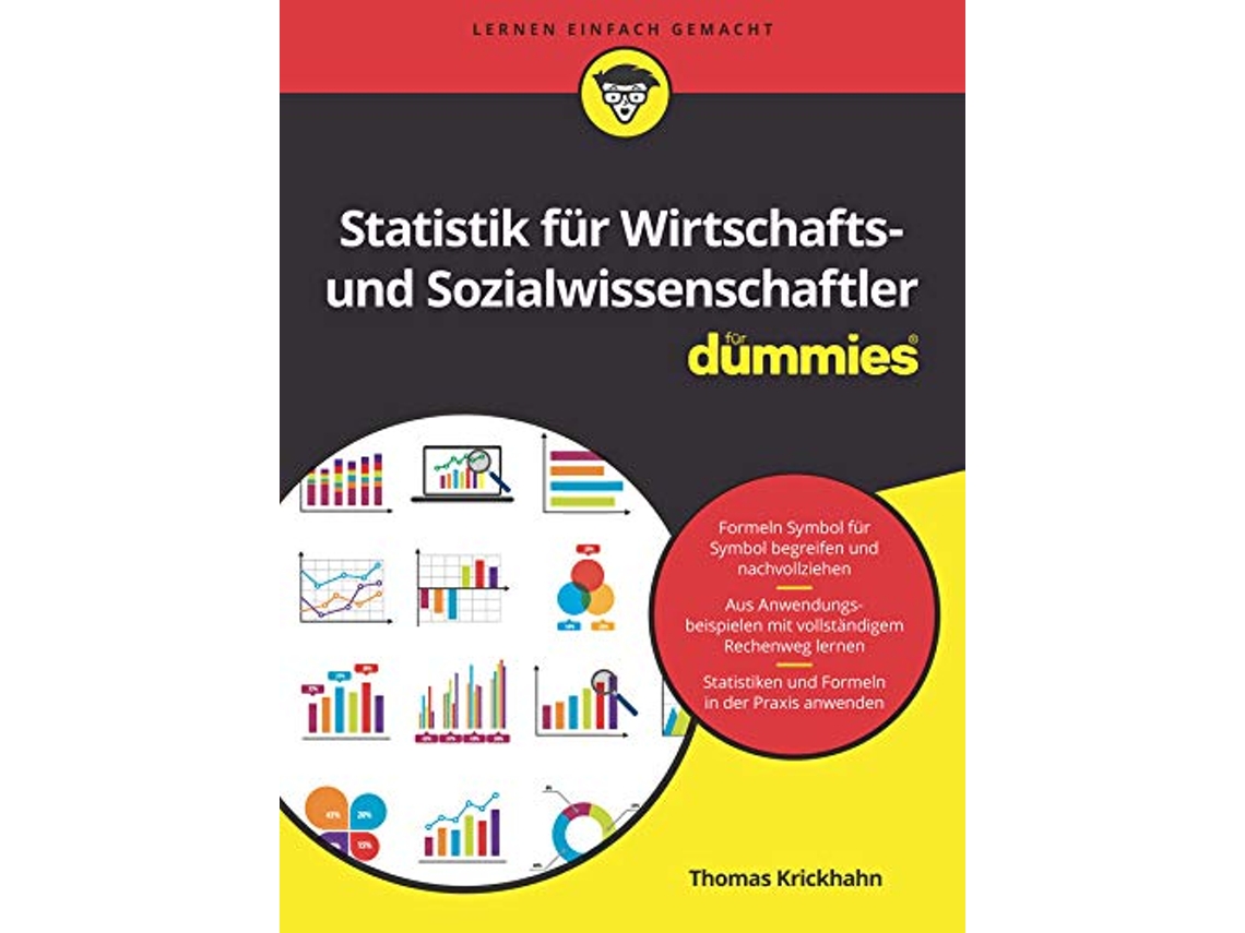 Livro Statistik für Wirtschafts und Sozialwissenschaftler für Dummies A2 Für Dummies German Edition de Thomas Krickhahn (Alemão)
