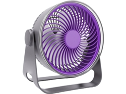 Ventilador De Ar Condicionado Com 3 Velocidades, Luz Led Colorida E