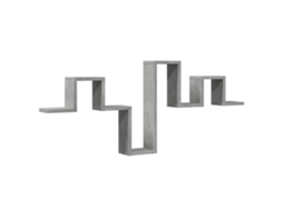 Estante de Parede Derivados Madeira Cinza Cimento MAISON EXCLUSIVE (104,5x10x43 cm)