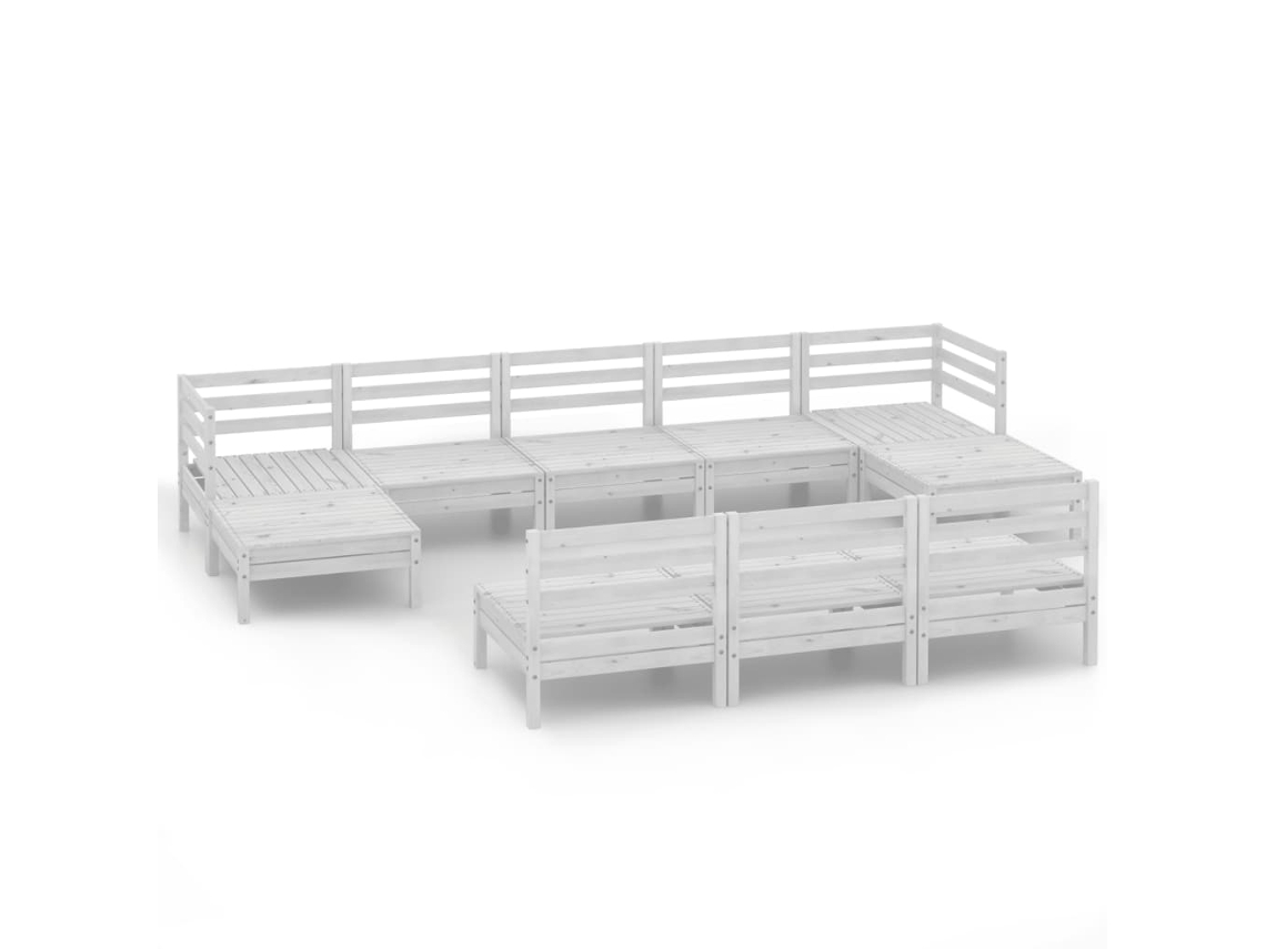 Garden Lounge Set, Garden Lounge Sets Vidaxl Branco Madeira De Pinho (n/a)