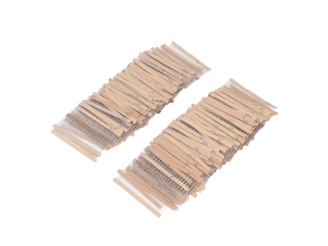 Kit de 3120 Resistores de Filme de Carbono 1Ω a 10MΩ 1/4W 5% | S/MARCA