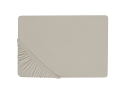 Sábana Beliani Janbu De Algodón Gris 90x200x30