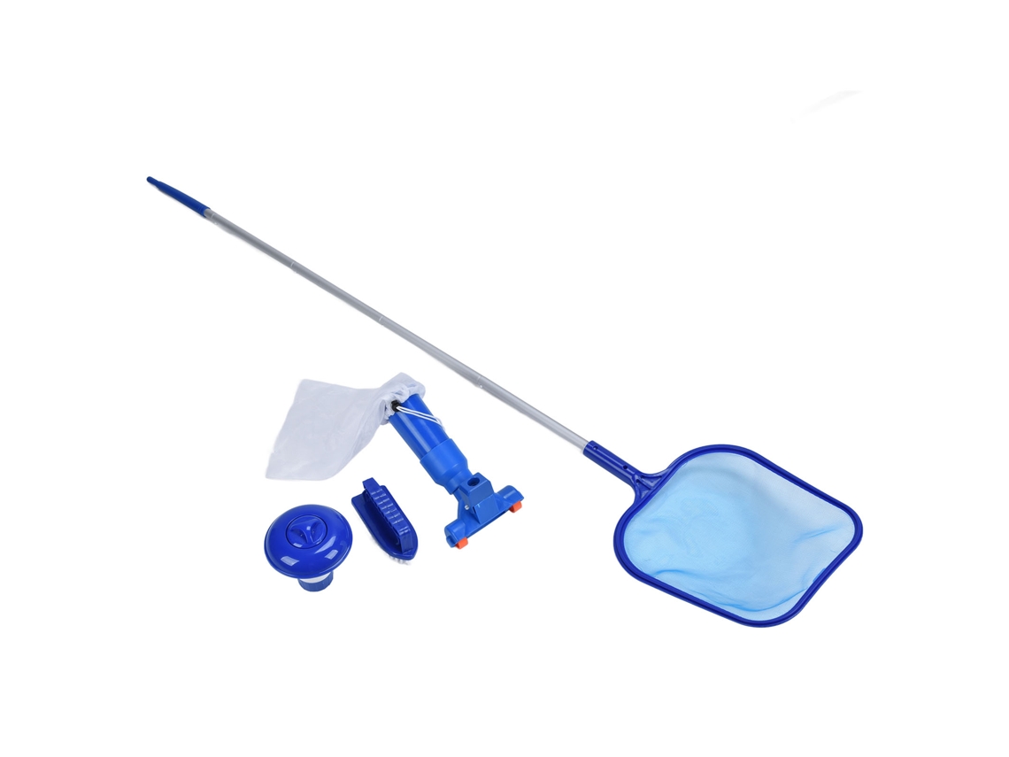 Primerox conjunto de Limpeza de Piscina com Rede de Folhas, Escova, Vara Telescópica e Acessórios