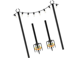 Conjunto de 2 suportes de ferro para tendas SFUSHOS