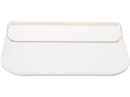 Prateleira Flutuante Dobrável Lurrose Para Montagem Na Parede Do Banheiro, Material Pp Branco Com Design Moderno E