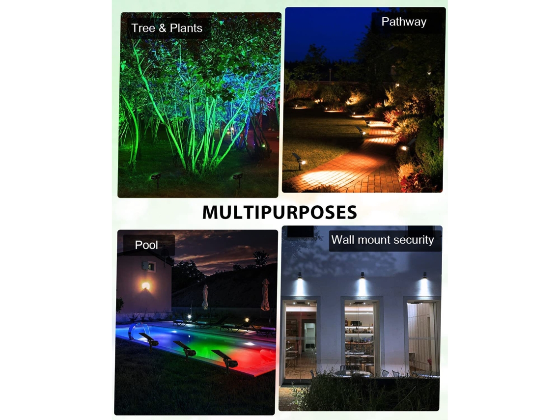 Rebe-lâmpada Solar Para Jardim Exterior, Luz De Caminho Decorativa, Luzes De Paisagem E Jardineiro Com Energia Solar