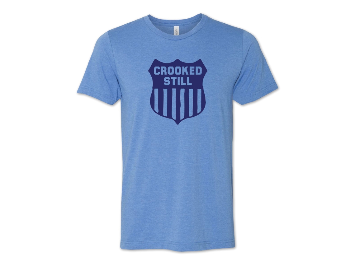 Camiseta Crooked Still Train Logo ROCKINSTONE Unissex Adulto Mais Vendidas Tamanho: P