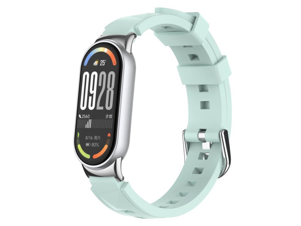 Bracelete para Xiaomi Band 9 Pro / 8 Pro Aço Inoxidável Textura de Escamas de Peixe Preta XIAOMOYU