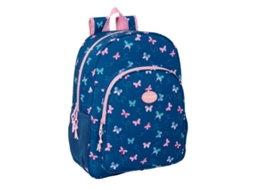 Mochila Escolar Blackfit8 com Estampa de Borboletas (multicolorida - poliéster 300D)