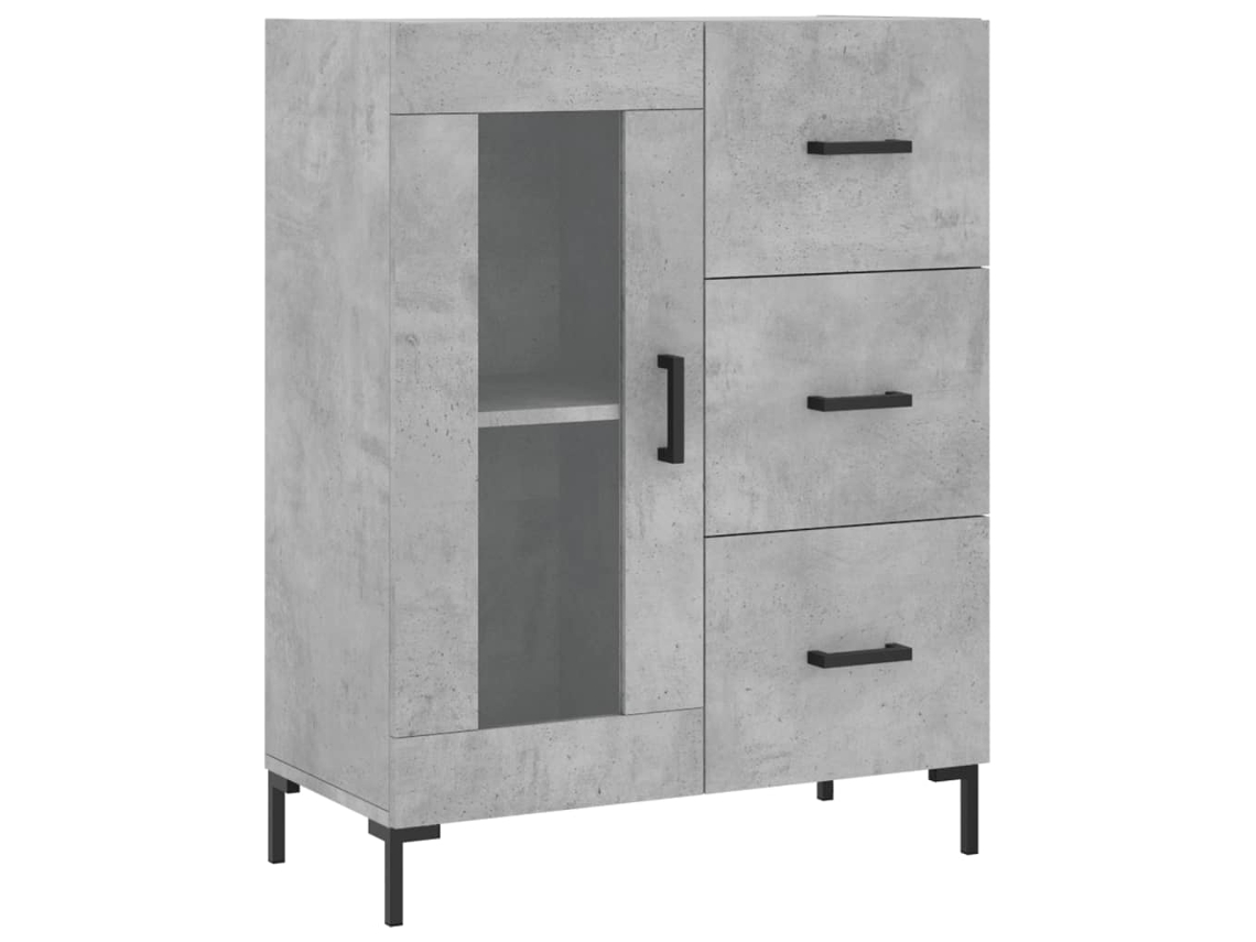 Sideboard, Sideboards Vidaxl Cinzeto Madeira Processada (n/a)