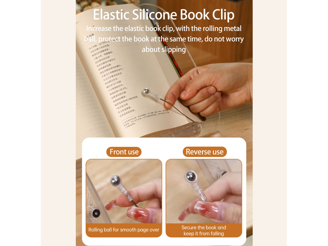 Soporte De Livro Ajustável E Plegável Para Cozinha, Textos E Notebooks De 17.3''