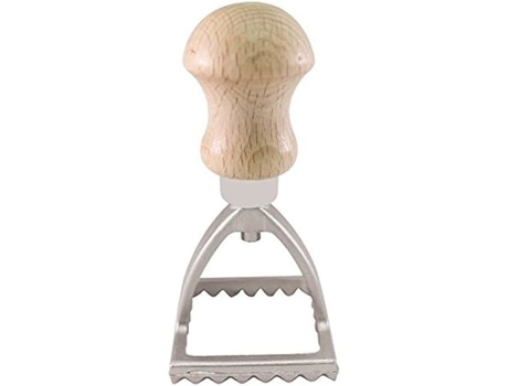 Tagliaravioli CALDER Home Tagliaravioli com Cabo Quadrado de Madeira 4 8 Cm Alumínio/Aço Marrom