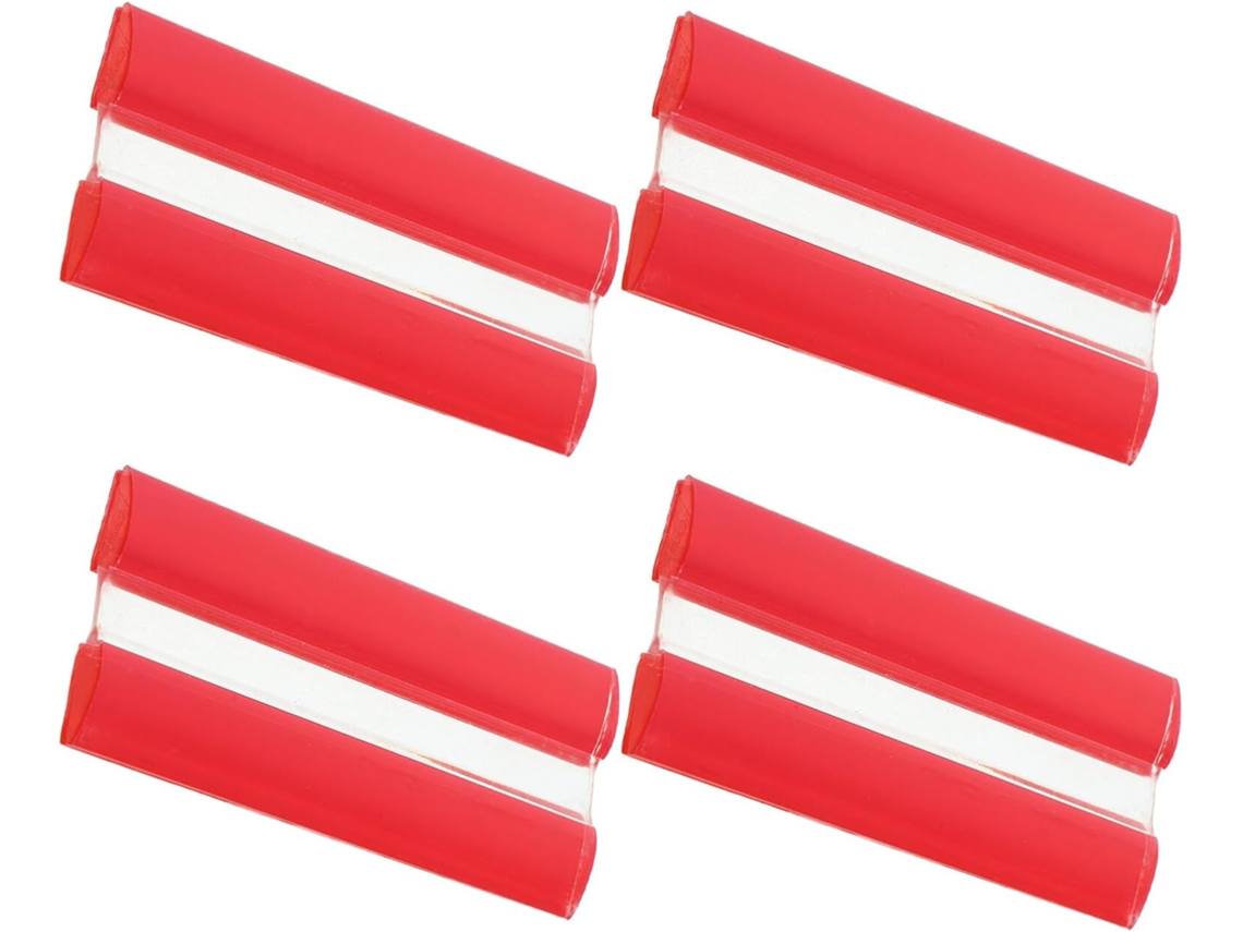 Conjunto De 4 Dobradiças Autoadesivas Acrílico 80x33mm Para Portas