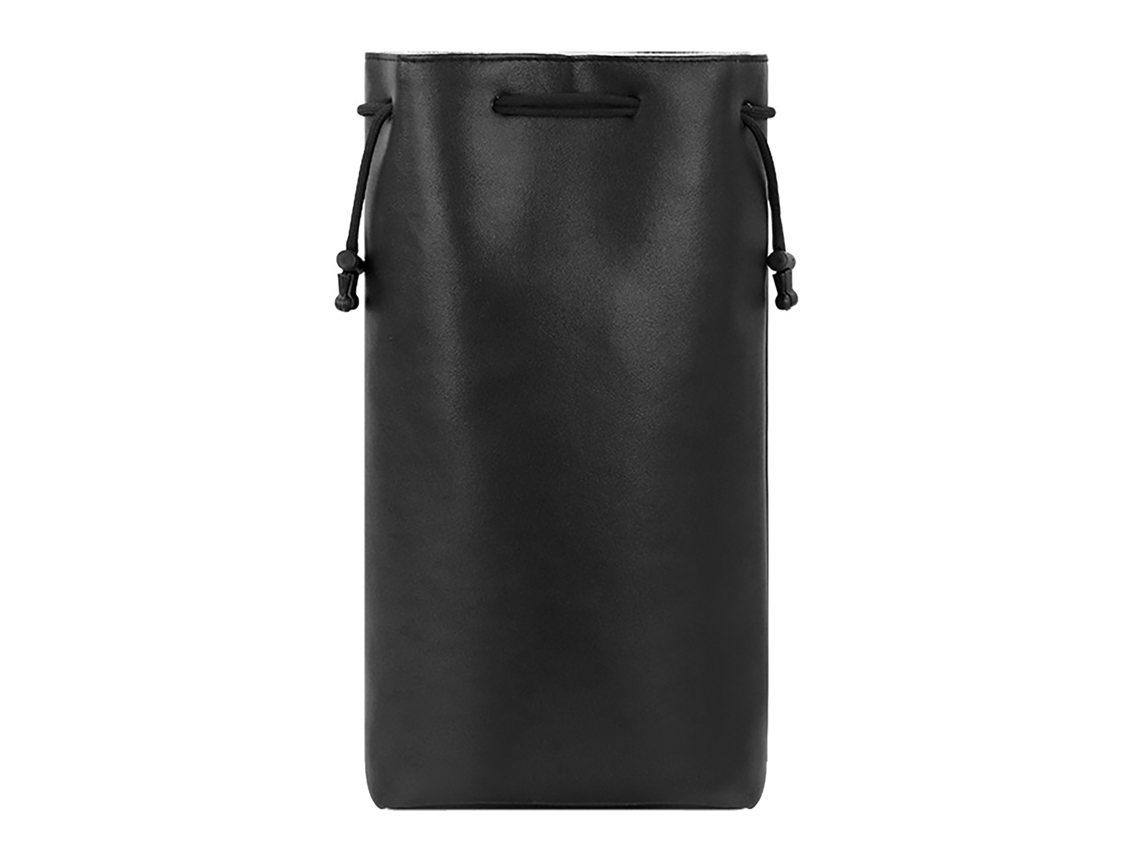 2026 bolsa Colgante de Almacenamiento Pu para Secador de Pelo Y Plancha de Rizado, Impermeable, Gran Capacidad, Portátil, Negra