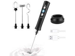 Espumador De Leite Elétrico Portátil, Recarregável Via Usb, Ideal Para Café, Latte, Cappuccino, Ovos Batidos E Chocolate Quente