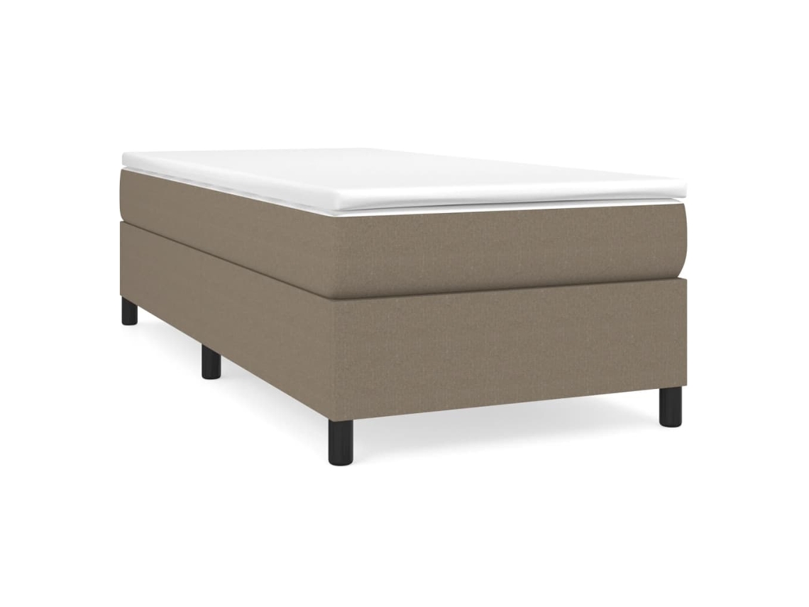 Conjunto de Estruturas de Cama com Molas Sem Colchão Tecido Cinza Acastanhado MAISON EXCLUSIVE (100x200 cm)